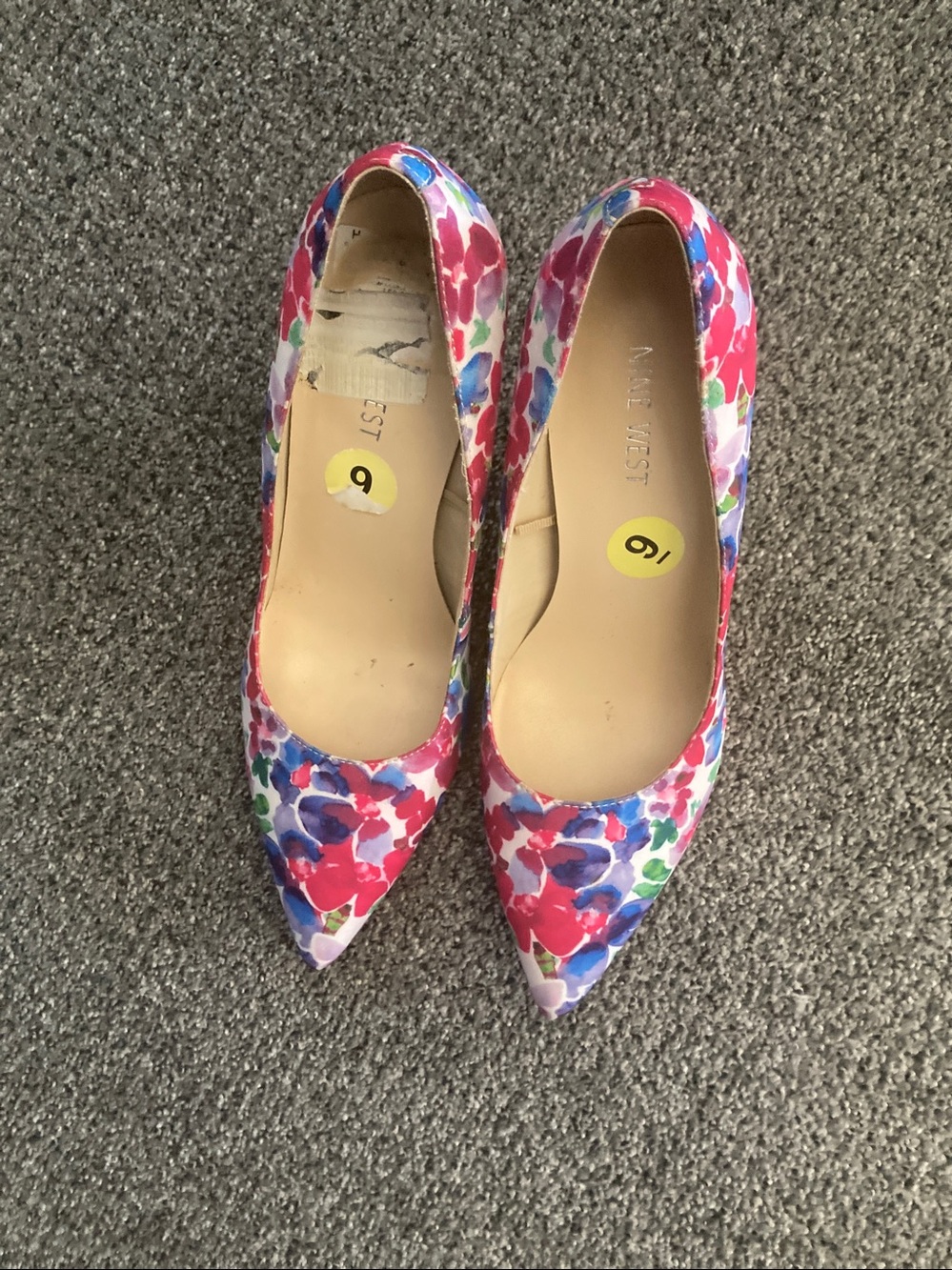Nine West Multicolor Floral Pointed-Toe Pumps